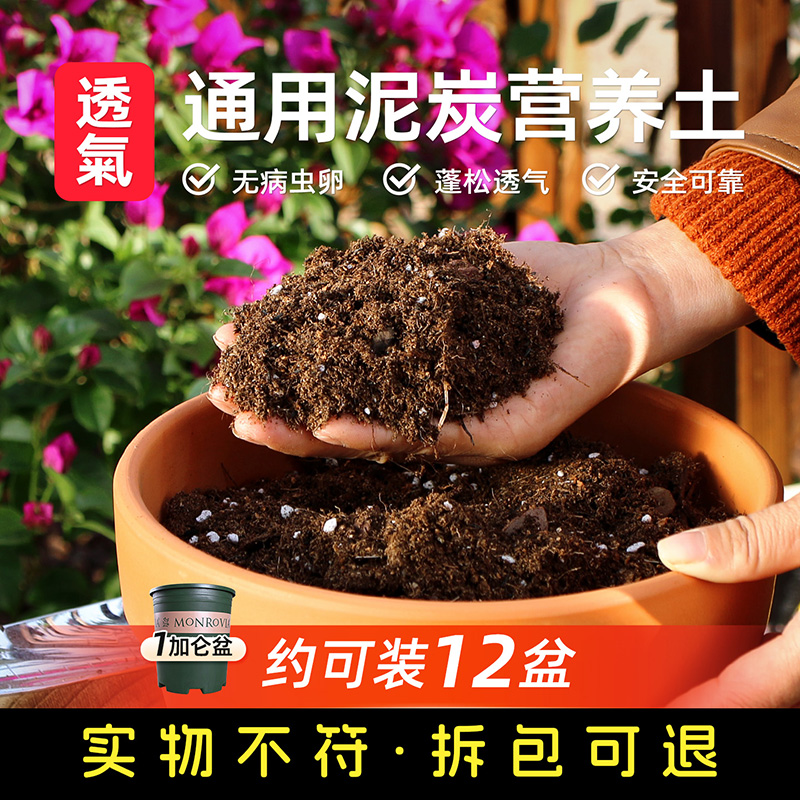 家用营养土轻质泥炭土养花专用