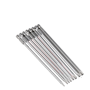 德国加长梅花内六角带孔批头t20电动螺丝刀强磁高硬度防滑套装风