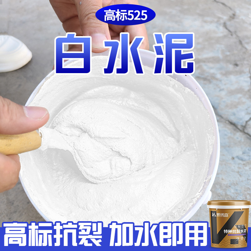 白水泥速干防水填缝剂水泥地面修补抗裂砂浆胶速干快干水泥堵漏王
