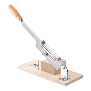 德国切年糕神器家用不锈钢专用刀牛轧糖刀阿胶糕中药材手动切片机