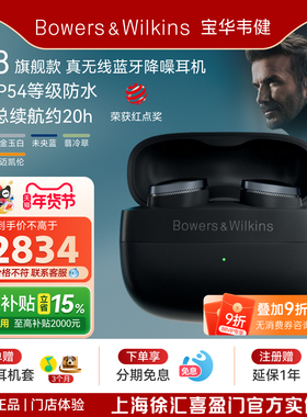 新年礼物B&W宝华韦健旗舰新品PI8入耳式真无线蓝牙降噪耳机