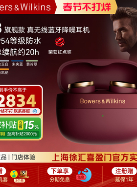 【政府补贴】B&W宝华韦健旗舰新品PI8入耳式真无线蓝牙降噪耳机