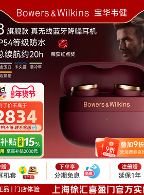 【政府补贴】B&W宝华韦健旗舰新品PI8入耳式真无线蓝牙降噪耳机