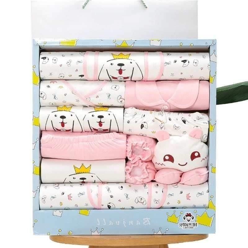 newborn baby clothes suit gift set for 6 months infant 18p