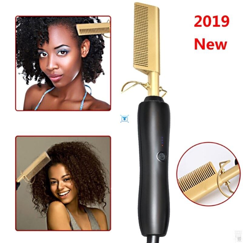 Hot Comb Wet and Dury Hair Use Hair Curling Iron