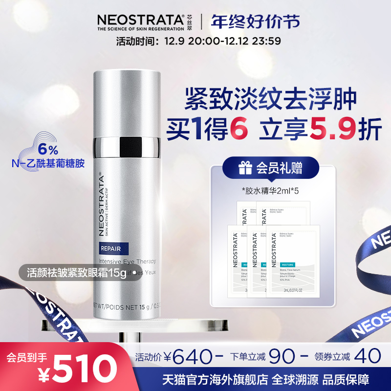 NeoStrata芯丝翠眼霜抗皱去细纹提拉紧致淡黑眼圈眼袋浮肿抗糖化