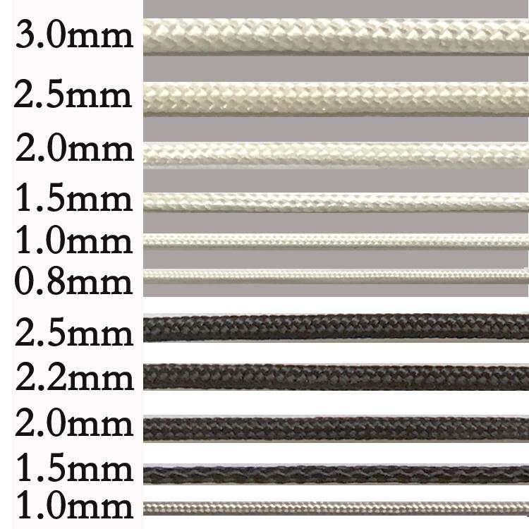 0.1 mm2mm3mm黑白色细线尼龙编织百叶窗窗帘绳拉绳蚊帐束竹小图片