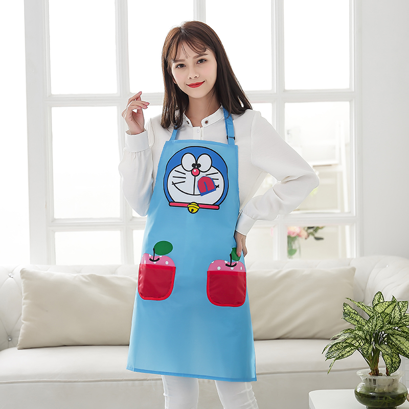 围裙可爱卡通哆啦A梦HelloKitty猫防水防污厨房游泳馆工作服洗澡|ruв категории семья/личные чистящие средства, домашнюю работу/слово уборка посуды, фартук - от Buy2taobao.com для оказания профессиональной услуги покупки агента Taobao