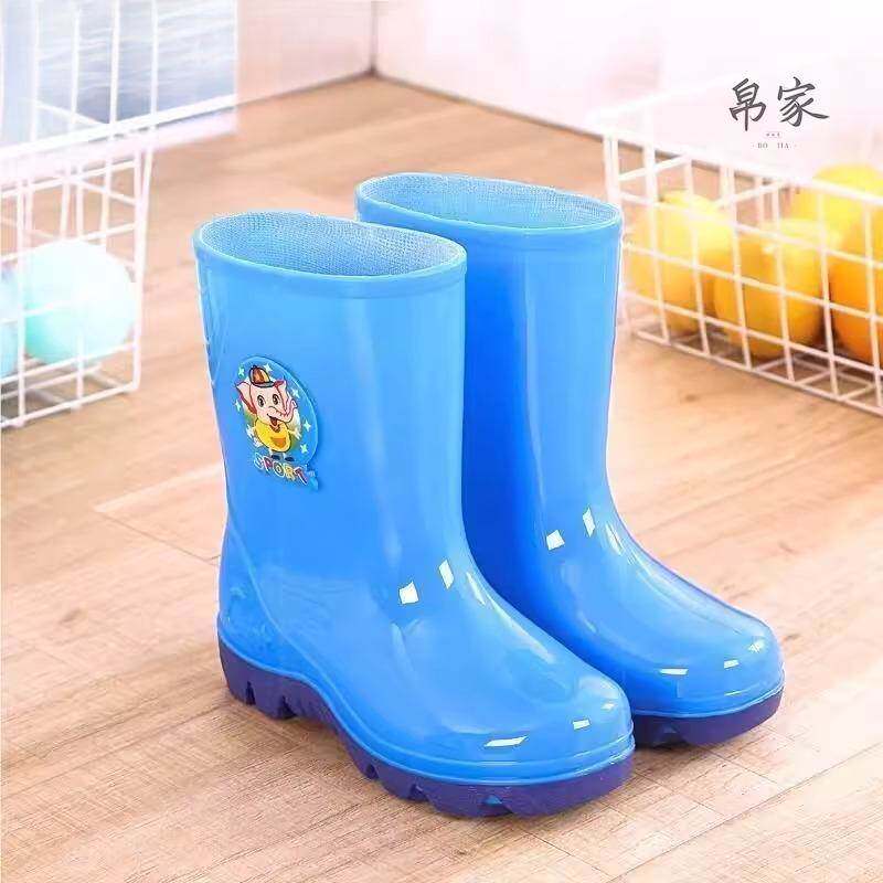 儿童童雨鞋男款女高筒防滑男孩宝宝幼儿园学套生轻便防水装图片