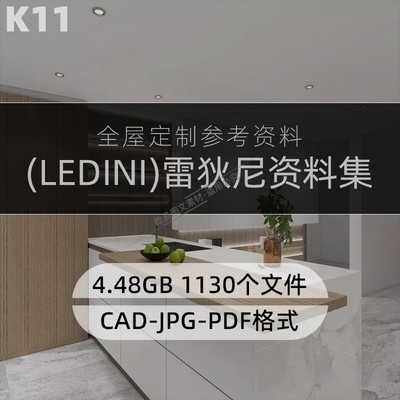 K11 雷狄尼全屋定制参考资料设计效果图CAD施工图纸素材电子版