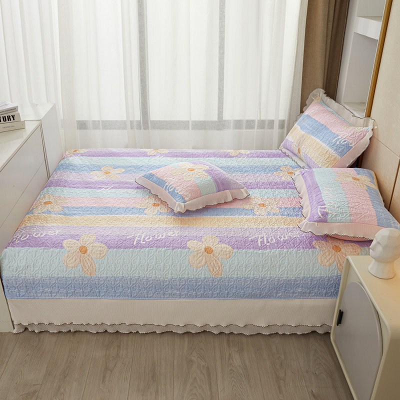 纯棉榻榻米床盖四季通用