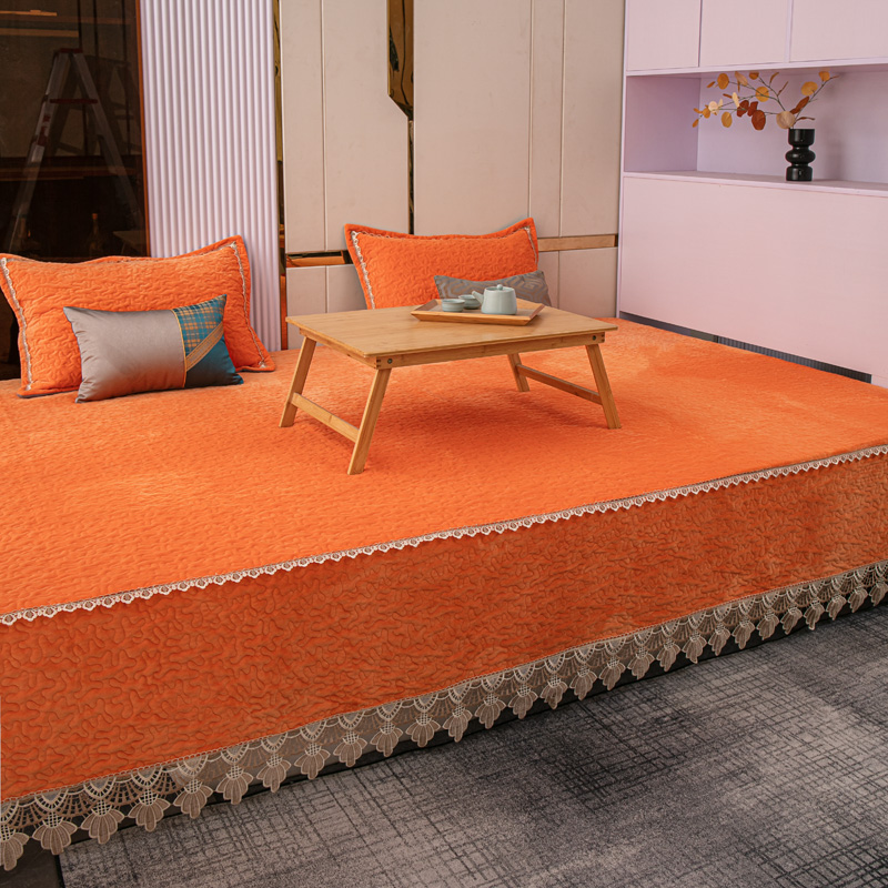 2025新款绗缝防滑床盖加厚加绒