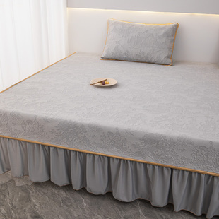 高端榻榻米床单带裙边炕盖四季通用防滑炕单大尺寸踏踏米床盖定制