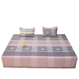 冬季纯棉保暖榻榻米床盖定制大尺寸全棉炕盖专用床单四季通用床品