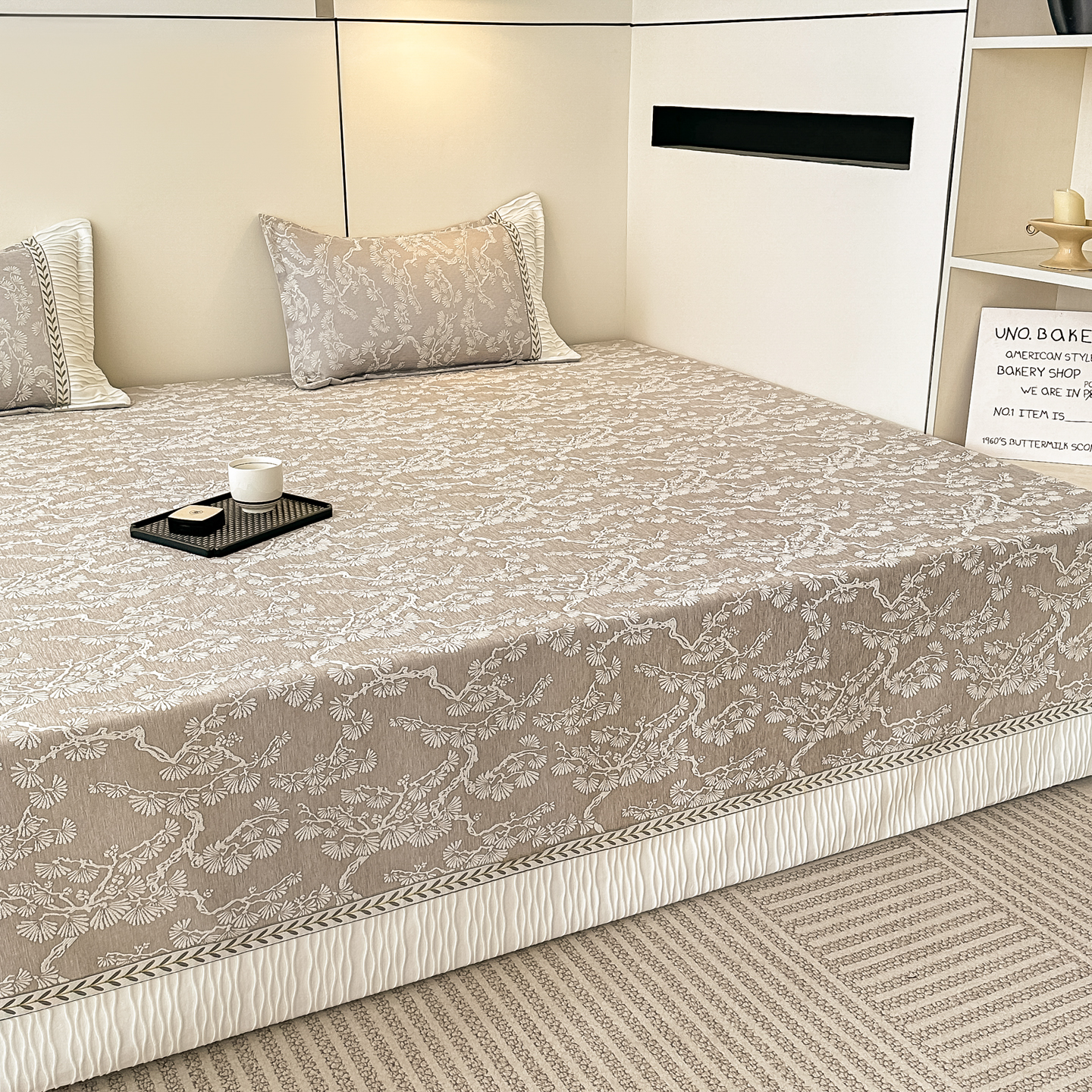 春荣雪尼尔榻榻米的专用床单大尺寸炕盖农村土炕垫褥子床盖可订做