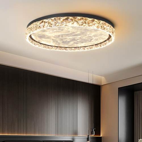 意式极简主卧室吸顶灯2025新款现代简约轻奢圆形智能护眼房间灯具