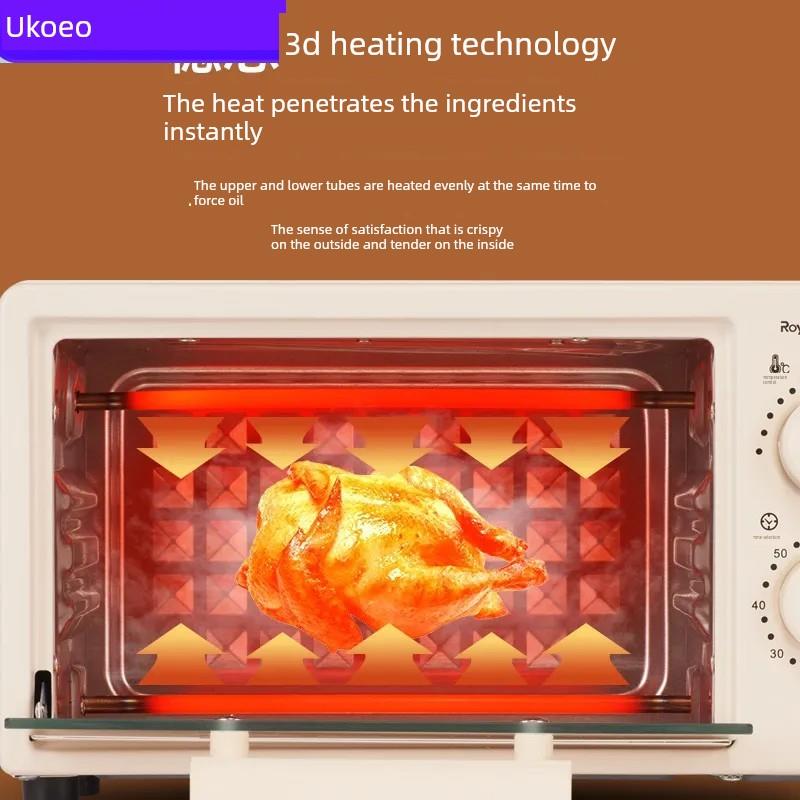 Ukoeo电烤箱家用多功能烘焙烧烤一体机全自动蛋挞儿童小烤箱迷你