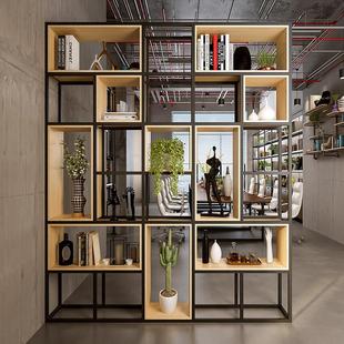 铁艺置物架隔断多层置物架书架陈列架办公隔断博古架客厅创意隔断