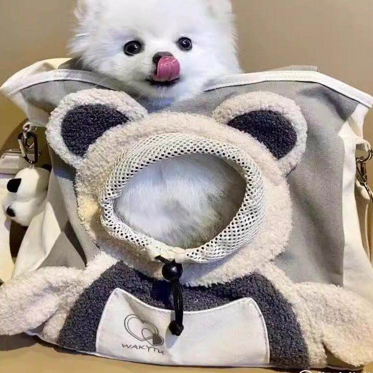 猫包外出便携单肩斜挎包狗狗背包可露头猫咪小型宠物包透气时尚包