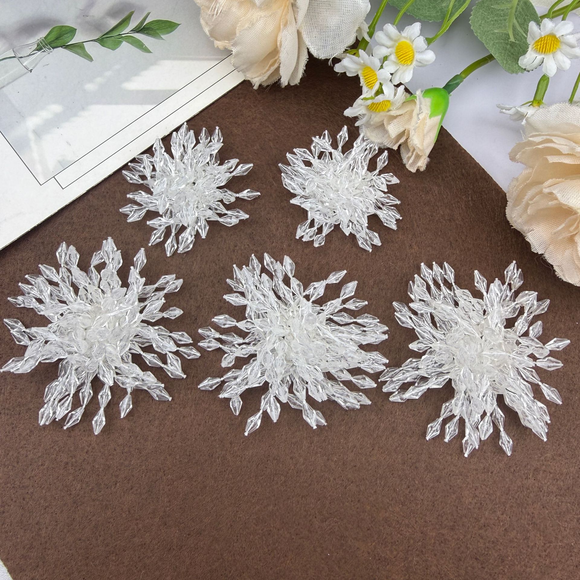 串珠烟花花朵DIY饰品洞洞鞋花水图片