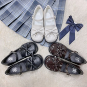 lo鞋 JK制服鞋 方糖甜心 曲琪饼干百搭日常平底日系学院风小皮鞋