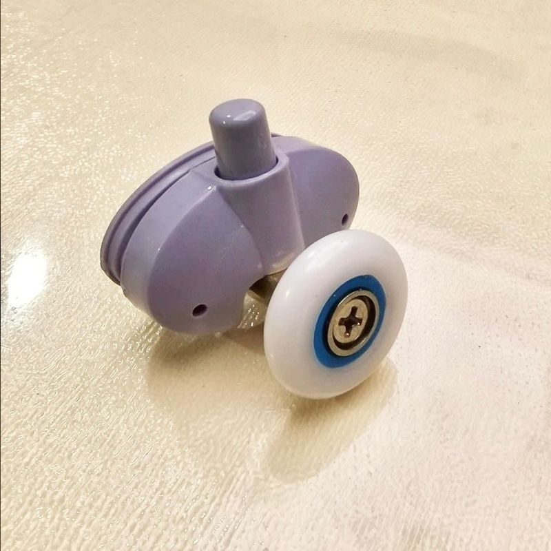 圆弧摇摆轮滚轮轨道浴室配件玻璃移门轮单双轮老式淋浴房滑轮吊轮