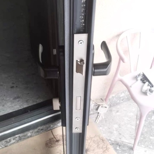 双面执手锁锁具执手锁门锁配件单点8535铝合金门锁断桥铝平开门锁