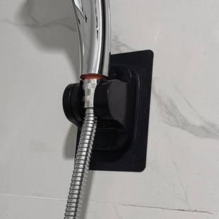 花洒支架莲蓬固定墙淋雨置物架太空铝自粘式底座卫生间喷枪架