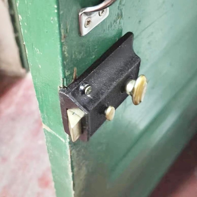 木门外装门锁老式弹子门锁双保险牛头锁带钥匙通用型房门锁入户