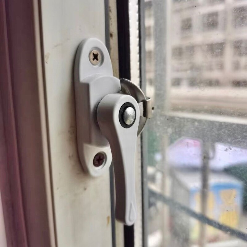 塑钢推拉门锁月牙锁不锈钢锁扣门窗锁铝合金窗户配件防盗老式