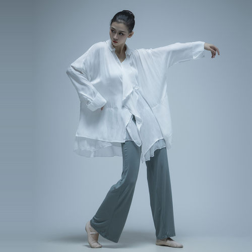 2023雪纺飘逸宽松上衣男女衬衣