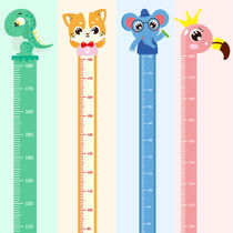 动物身高贴儿童环保身高尺墙贴宝宝测量身高贴儿童卧室幼儿园教室
