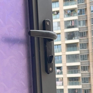 铝合金门锁无钥匙断桥铝平开门断桥锁金属塑钢通道门锁无锁孔简易