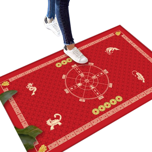 北斗七星九运镇宅喜庆地毯八卦太极五帝钱进门大吉入户入门垫地垫