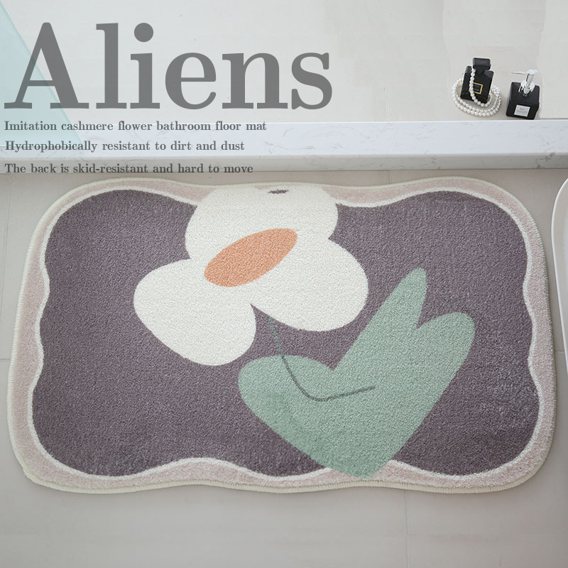 冠研仿羊绒田园浴室亲肤地垫