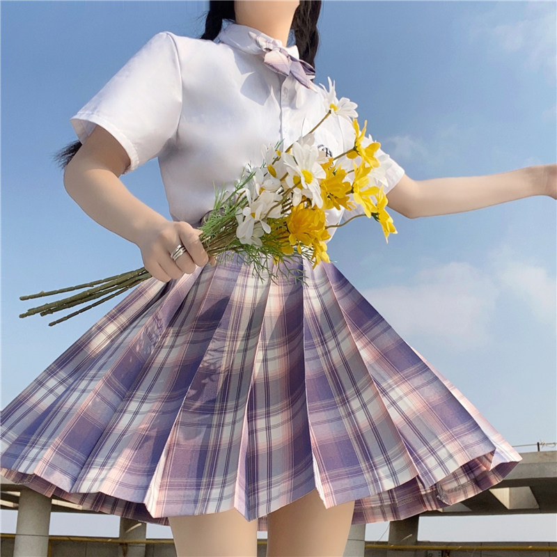 芋泥蛋糕jk制服裙正版女套装全套日系学院风校供学生百褶裙现货春