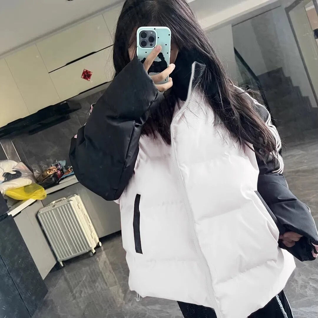 学院风三条杠国潮加厚条纹面包服