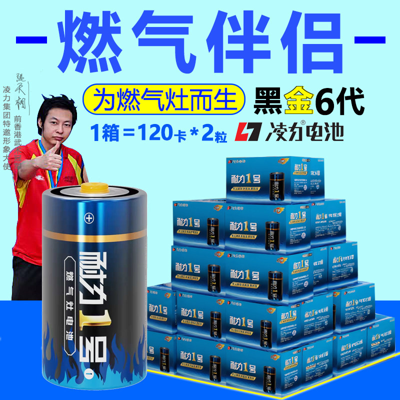 凌力燃气灶电池碳性大号1.5V 燃气搭档耐力1号电池 燃气灶热水器专用适用于老板华帝美的苏泊尔万和米家通用
