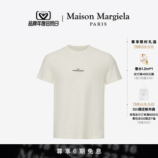 男女同款 Maison 6期免息 Margiela马吉拉倒置Logo经典 T恤短袖