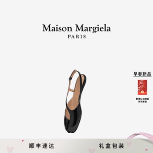 [早春新品]MaisonMargiela马吉拉Tabi分趾黑色平底凉鞋女鞋