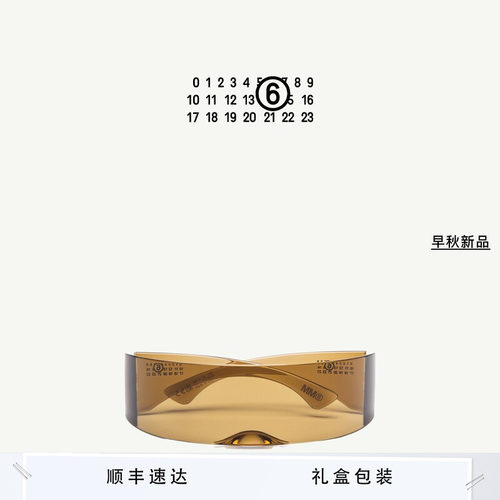 MM6数字Logo简约墨镜男女