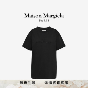 Maison 内搭 Margiela马吉拉反向徽标刺绣短袖 T恤打底衫