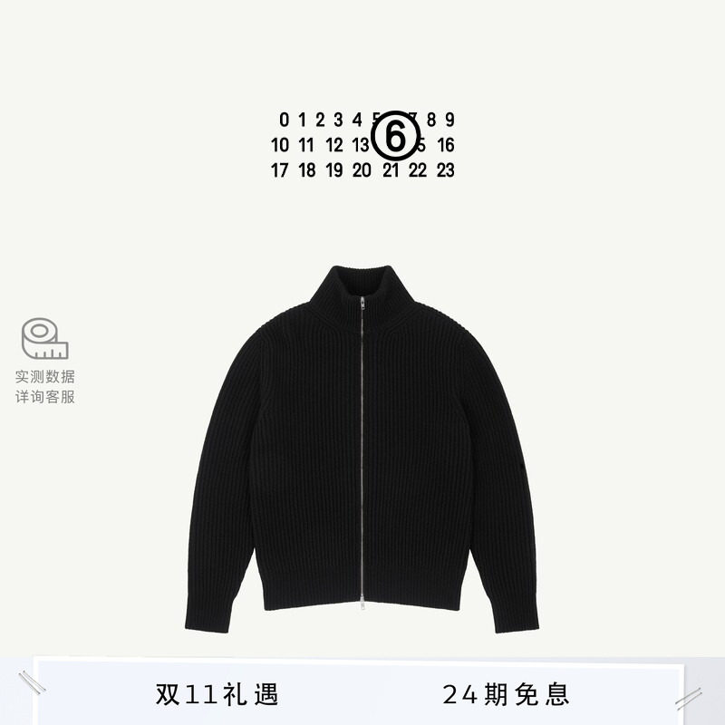 [24期免息]MM6拉链长袖针织衫