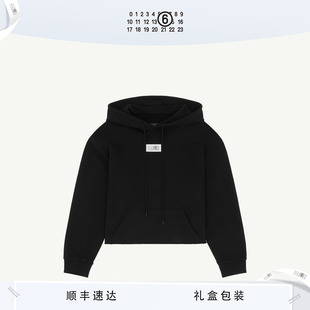 MM6纯色连帽抽绳长袖 圆领休闲通勤简约卫衣上衣