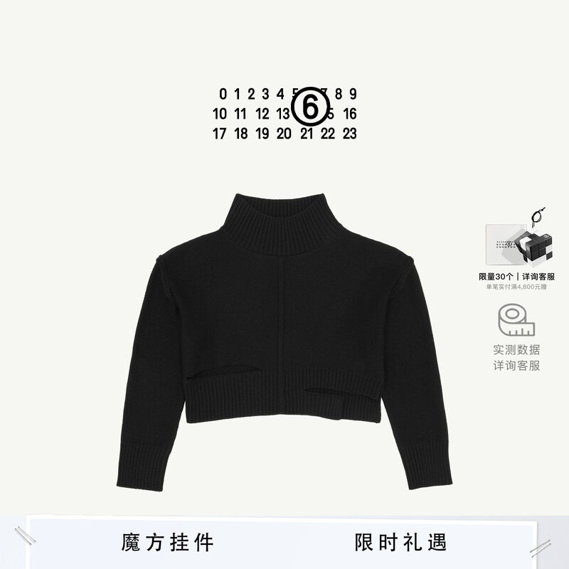 MM6不规则长袖针织衫休闲