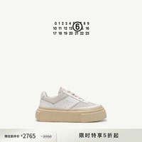 [新品首降]MM6拼接简约日常通勤厚底增高鞋休闲鞋低帮小白鞋单鞋