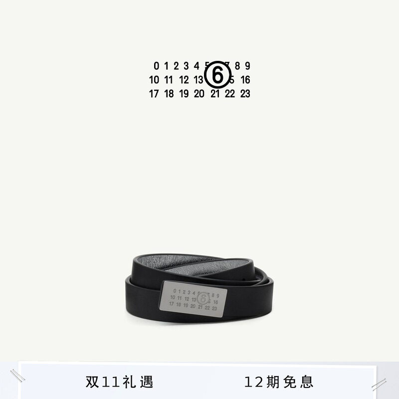 [12期免息]MM6数字徽标细腰带