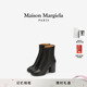 Maison Margiela马吉拉Tabi分趾羊皮革中筒靴子女高跟鞋 8cm
