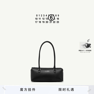 [即将售罄]MM6黑色bauletto拉链中号手提包单肩腋下包法棍包女包