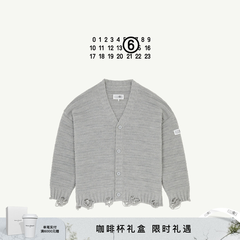 [12期免息]MM6立体针织效果毛衣